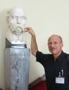 In the coffee room: a bust of Camillo Golgi (July 7, 1843 – January 21, 1926) was an Italian physician, pathologist, scientist, and Nobel laureate. And on the right, Wolfgang Gettmann.